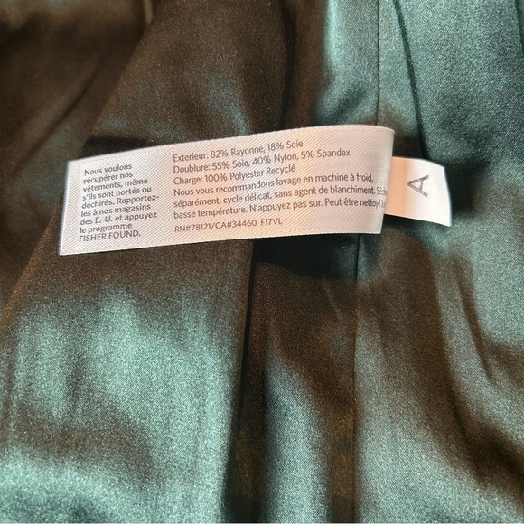 Eileen Fisher Emerald Green Fully Lined Quilted Zip Front Jacket Sz.S/P - Picture 14 of 16